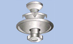 Belt Fastener Oval Art in Stahl und Guss